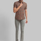Men Super Slim Fit Blue Chinos & Trouser