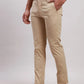 Men Grey Super Slim Fit Solid Cotton Blend Trouser