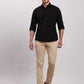 Men Grey Super Slim Fit Solid Cotton Blend Trouser