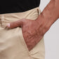 Men Grey Super Slim Fit Solid Cotton Blend Trouser