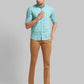 Men Super Slim Fit Green Chinos & Trouser