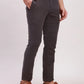Parx Men Grey Print Super Slim Fit Cotton Blend Trousers