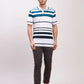 Parx Men Grey Print Super Slim Fit Cotton Blend Trousers
