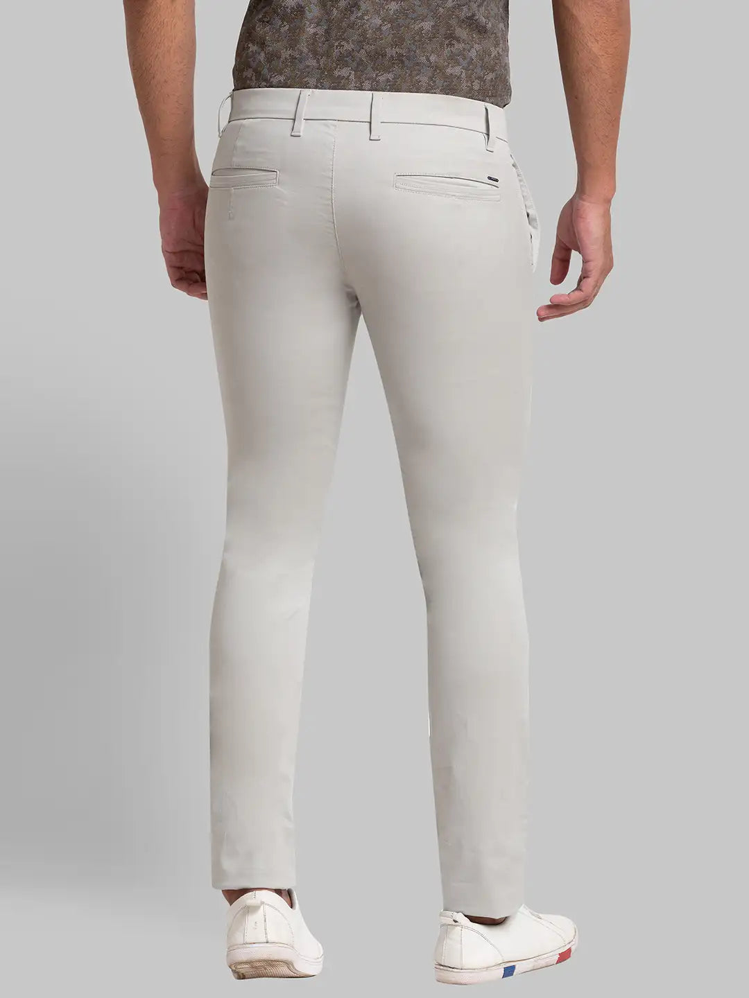 Men Super Slim Fit Brown Trouser