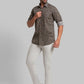 Men Super Slim Fit Brown Trouser