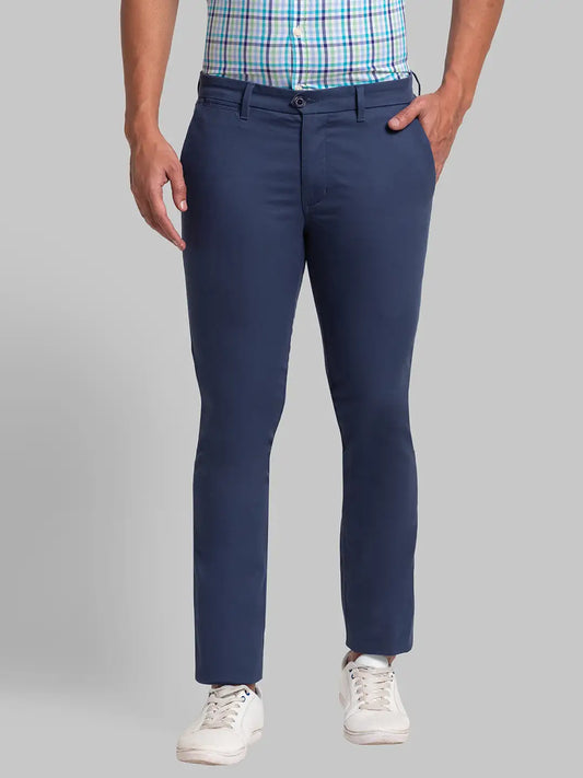 Men Super Slim Fit Grey Trouser