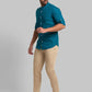 Men Super Slim Fit Green Trouser