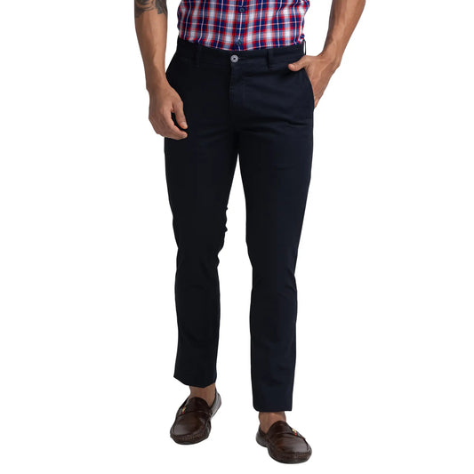 Men Slim Fit Red Trouser