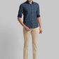 Men Super Slim Fit Green Trouser