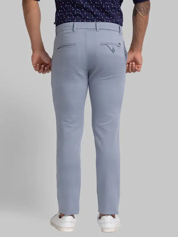 Men Super Slim Fit Green Trouser