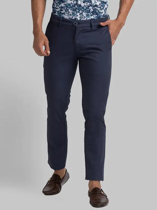 Men Super Slim Fit Brown Trouser