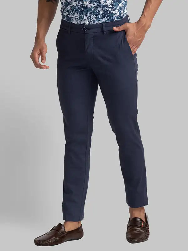 Men Super Slim Fit Brown Trouser