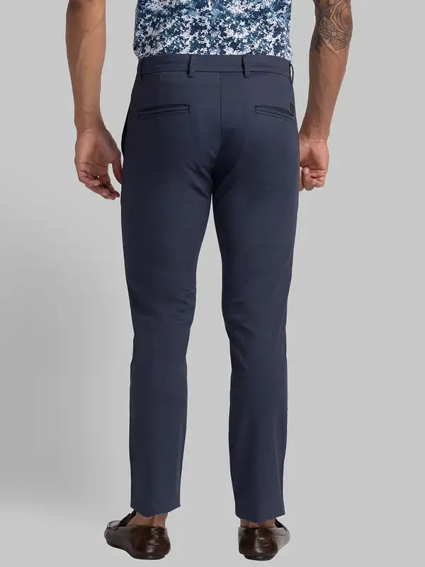 Men Super Slim Fit Brown Trouser