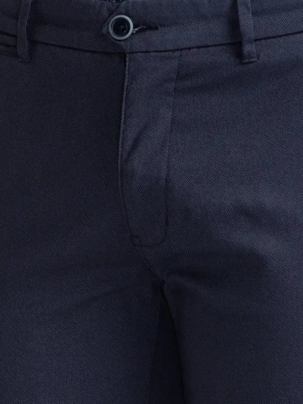 Men Super Slim Fit Brown Trouser