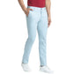 Men Slim Fit Blue Trouser