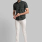 Men Super Slim Fit Grey Trouser