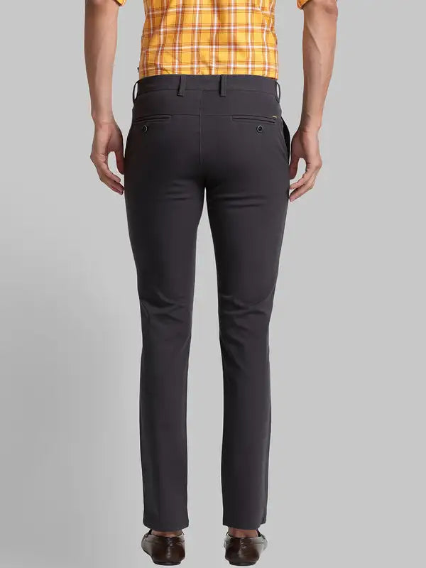 Men Super Slim Fit Khaki Trouser