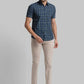 Men Super Slim Fit Blue Trouser
