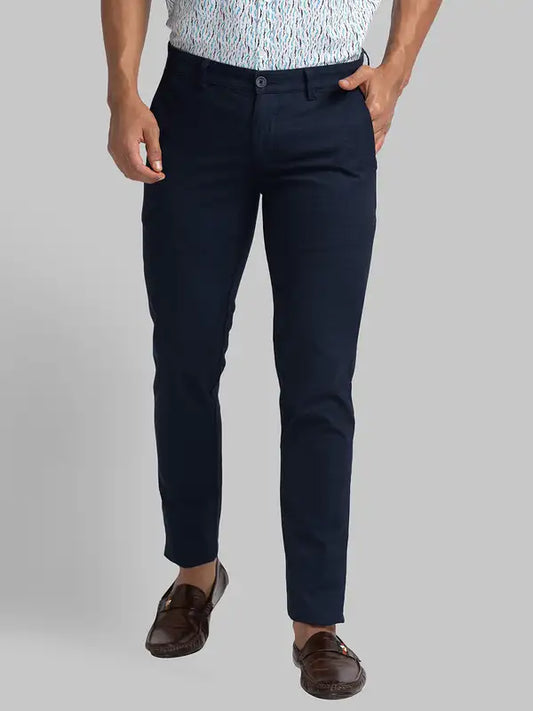 Men Super Slim Fit Black Trouser