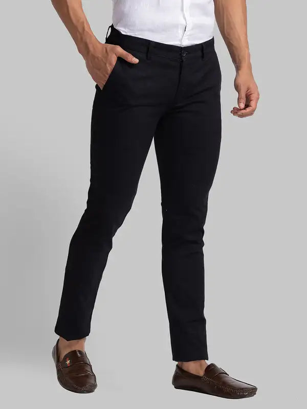 Men Super Slim Fit Fawn Trouser