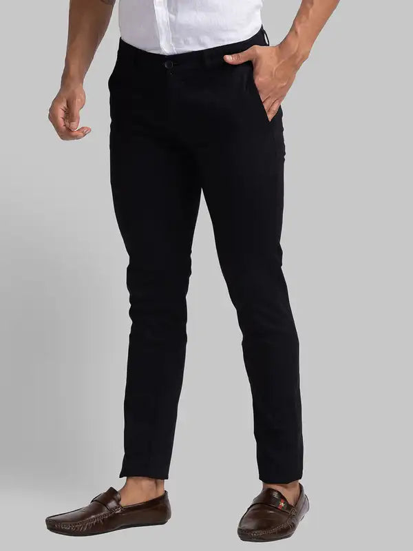 Men Super Slim Fit Fawn Trouser