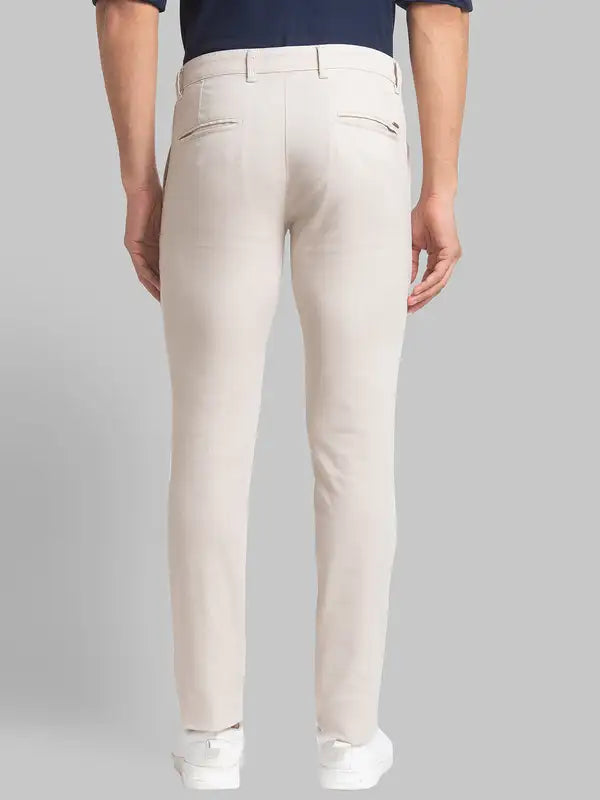 Men Super Slim Fit Grey Trouser