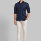 Men Super Slim Fit Grey Trouser