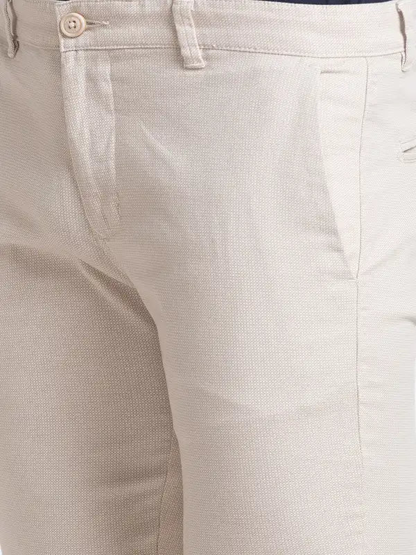 Men Super Slim Fit Grey Trouser