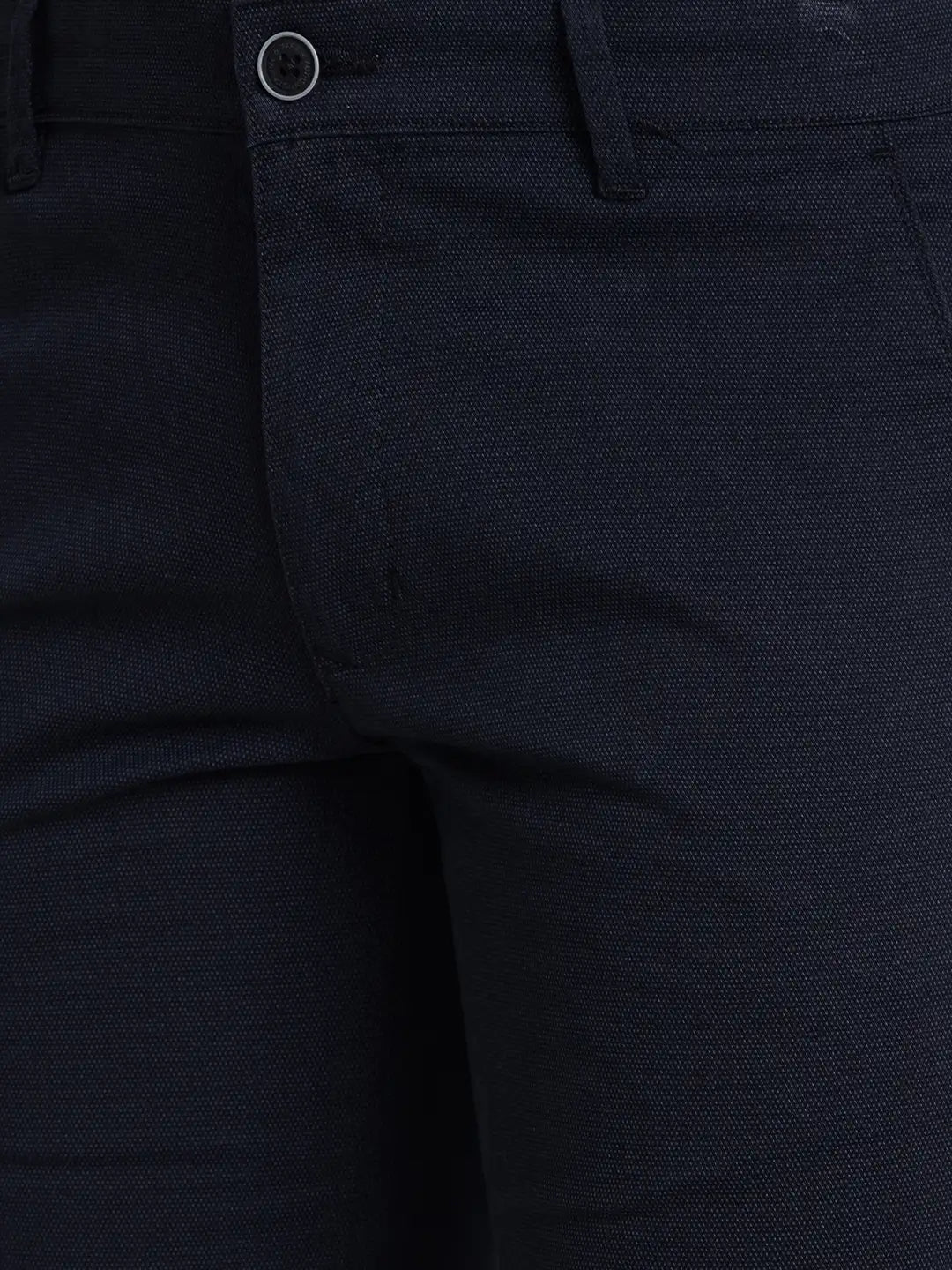 Men Super Slim Fit Blue Trouser