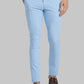 Men Slim Tapered Fit Blue Trouser