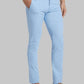 Men Slim Tapered Fit Blue Trouser