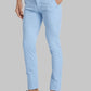 Men Slim Tapered Fit Blue Trouser