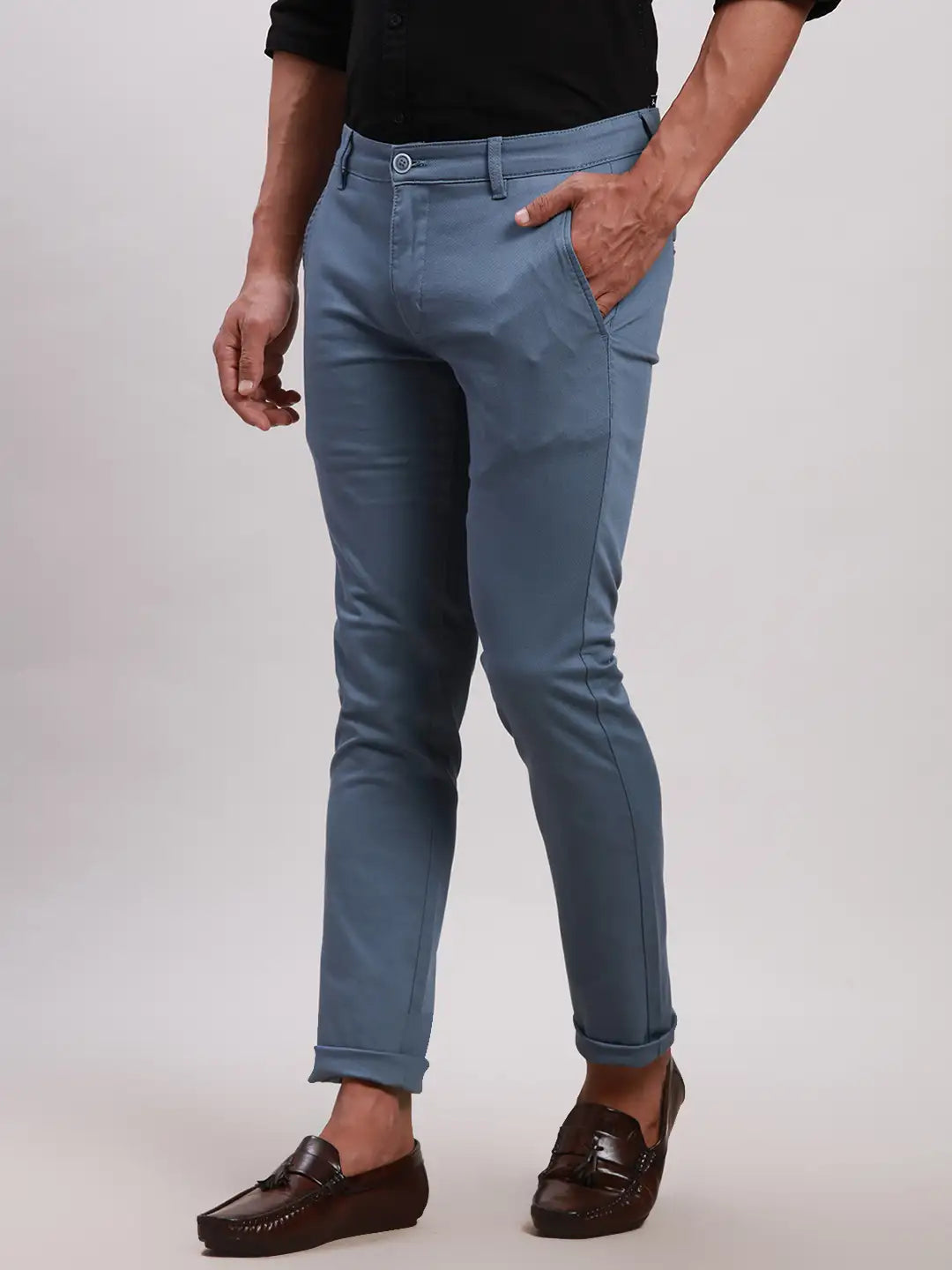 Cotton spandex trousers best sale