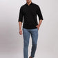 Parx Men Blue Super Slim Fit Solid Cotton Spandex Trouser