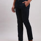 Parx Men Grey Super Slim Fit Solid Cotton Spandex Trouser