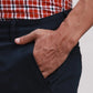 Parx Men Grey Super Slim Fit Solid Cotton Spandex Trouser