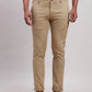 Men Brown Super Slim Fit Solid Cotton Blend Trouser