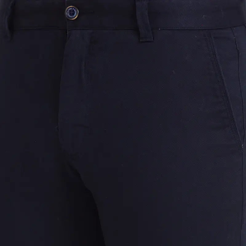 Men Lrt Fit Blue Trouser