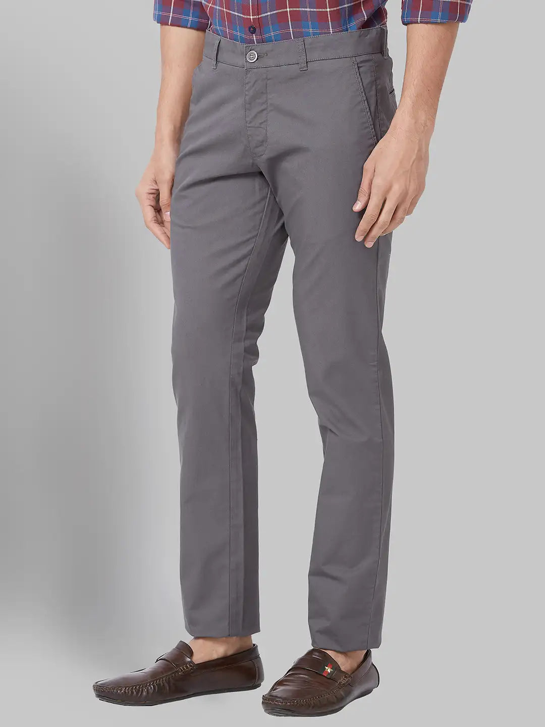 Men Slim Tapered Fit Black Trouser