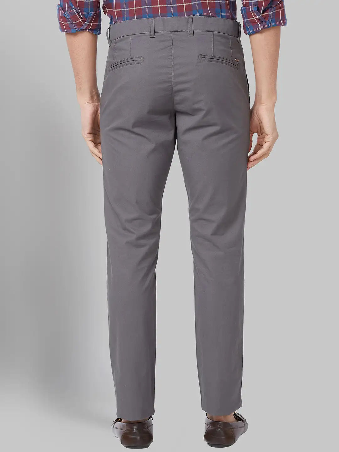 Men Slim Tapered Fit Black Trouser