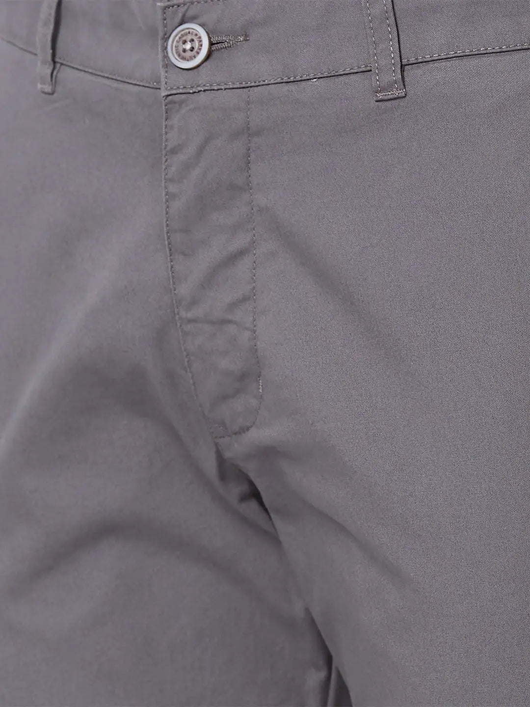 Men Slim Tapered Fit Black Trouser