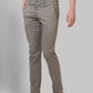 Men Slim Tapered Fit Brown Trouser