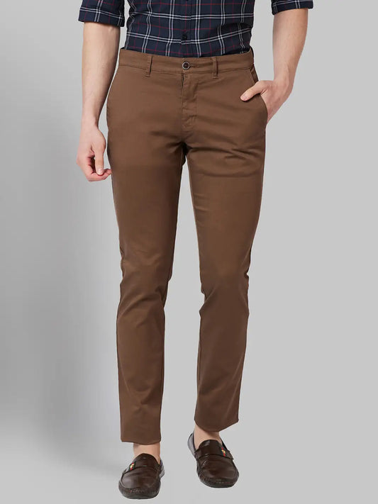 Men Lrt Fit Grey Trouser