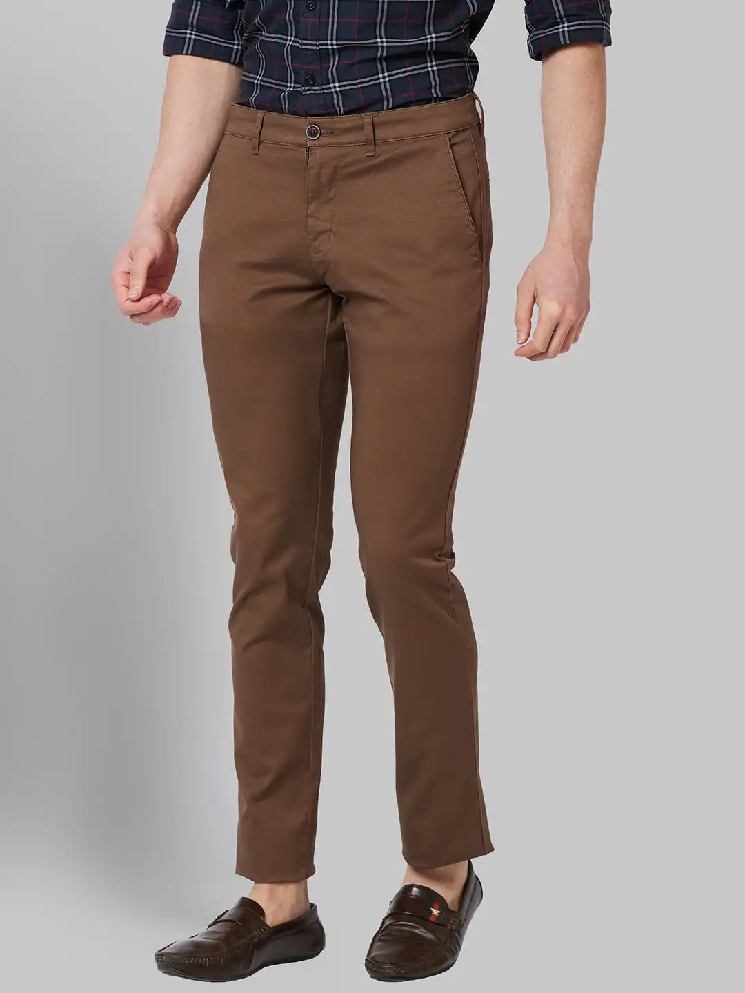 Men Lrt Fit Grey Trouser