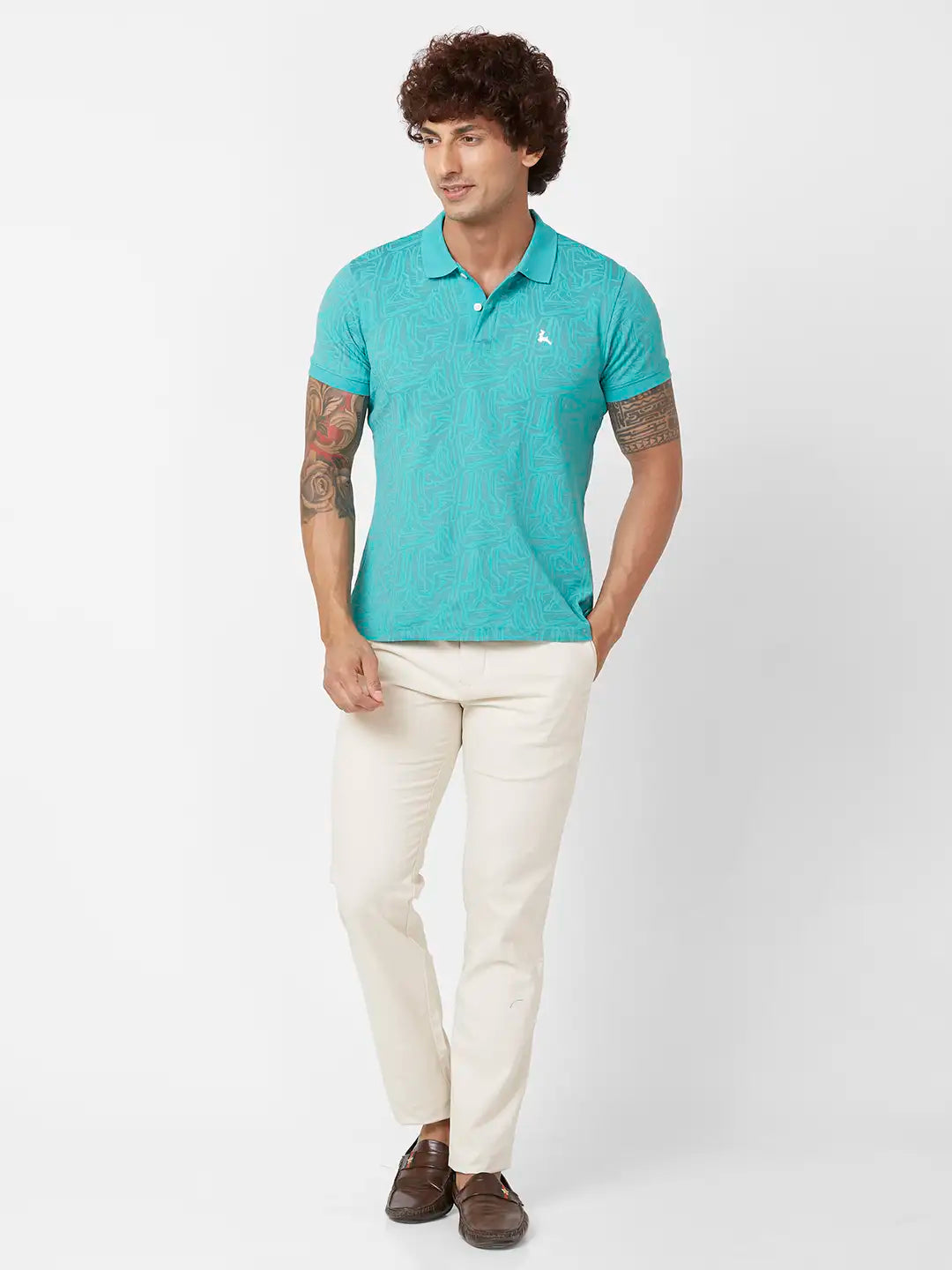 Parx Slim Fit Solid Medium Grey Trouser