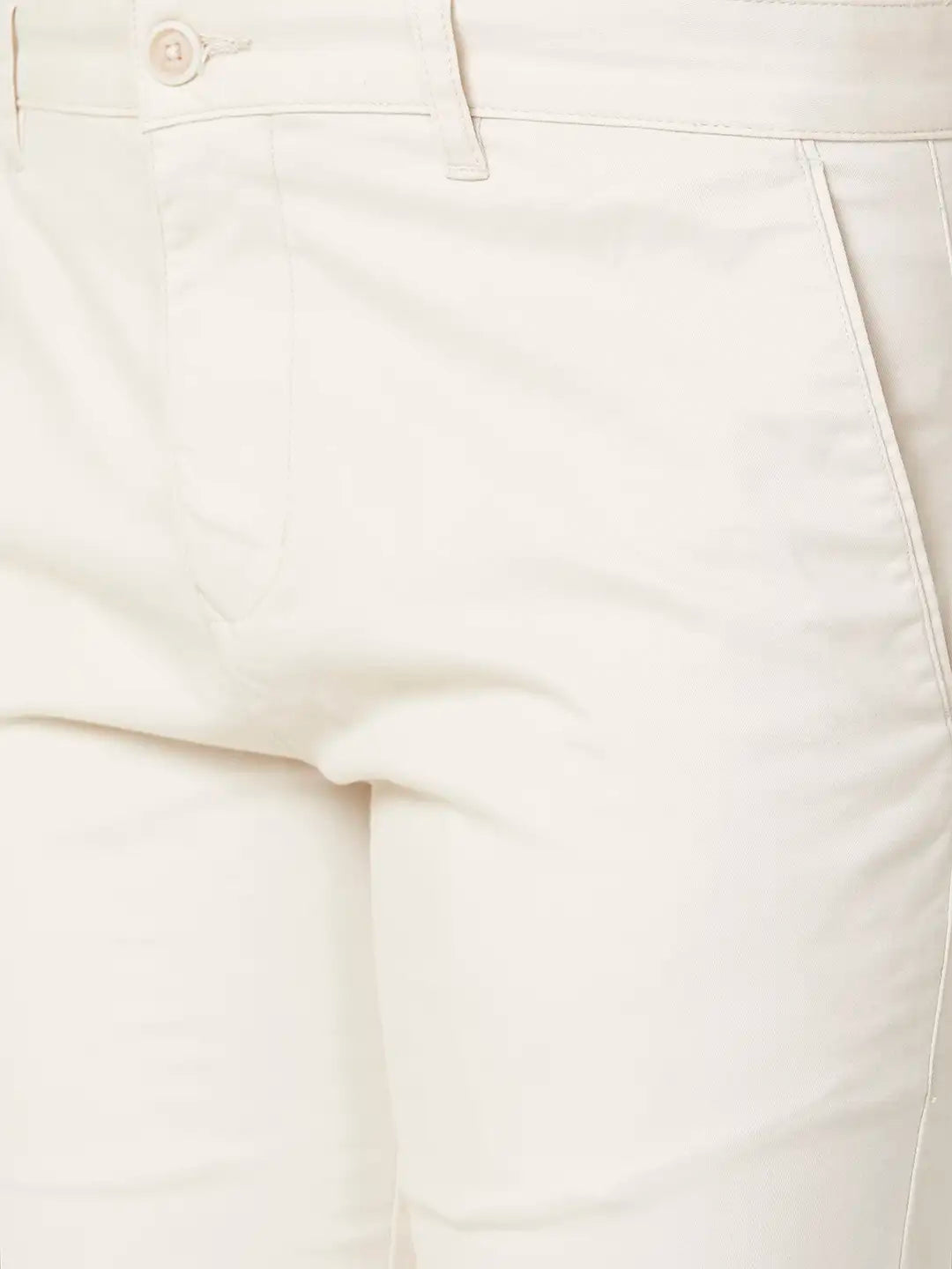 Parx Slim Fit Solid Medium Grey Trouser