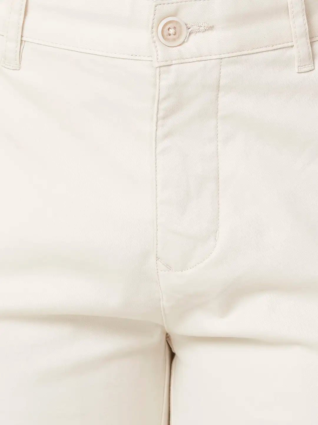 Parx Slim Fit Solid Medium Grey Trouser