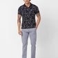 Parx Slim Fit Solid Medium Khaki Trouser