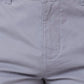 Parx Slim Fit Solid Medium Khaki Trouser