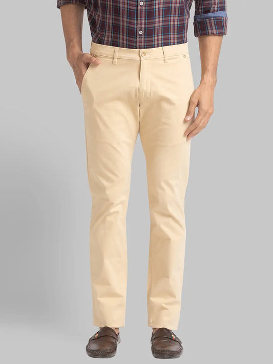 Men Tapered Fit Dark Grey Trouser
